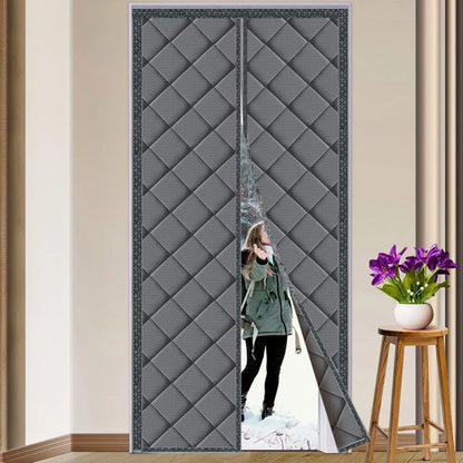 Winter Door Curtain Windproof Warm Partition Curtain Magnetic Door Curtain Punch-free Door Curtain Bedroom Block Curtain