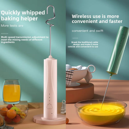 Blender Bubbler Home Semi automatic Baking Wireless Bubbler Cream Beater Handheld Blender