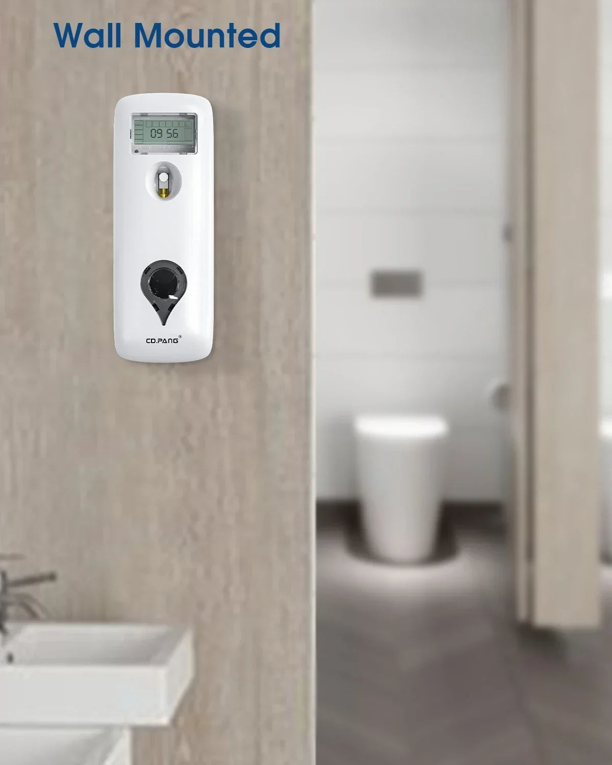 Liquid Air Freshener Dispenser Wall Mounted Automatic Fragrance Perfume Spray Room Toilet Odor Eliminator LCD Programmable 300ML