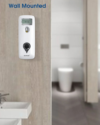 Liquid Air Freshener Dispenser Wall Mounted Automatic Fragrance Perfume Spray Room Toilet Odor Eliminator LCD Programmable 300ML