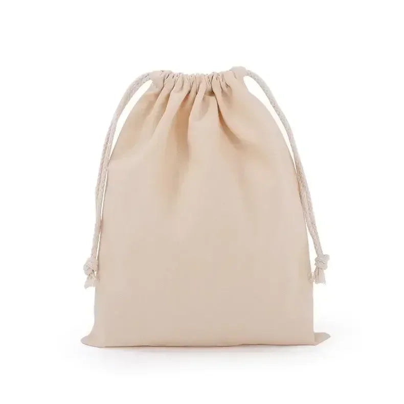 Reusable Drawstring Storage Bags, Organizer Pouch for Jewelry, Toys, Cosmetics Cotton Linen Drawstring Pouches Dustproof Sacks