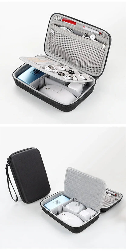 Large Capacity Travel Electronics Accessories Organizer Tablet Hard Disk Cable Portable Storage Bag EVA Airbag Travel Bags