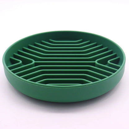 Non-slip Silicone Pet Slow Food Bowl Anti-choking Anti Knockover Cat Slow Feeder Mat with Suction Cup Dog Accessories