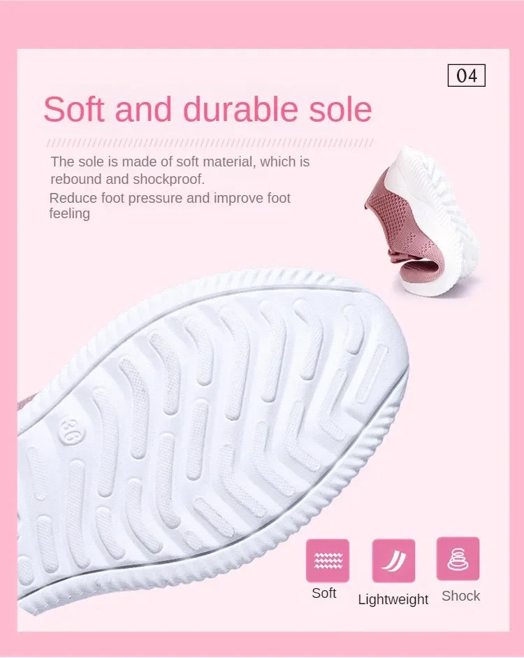 2024 Sports Running Shoes Women's Mesh Breathable Walking Women's Sports Shoes Comfortable and Fashionable Casual Sports Shoes