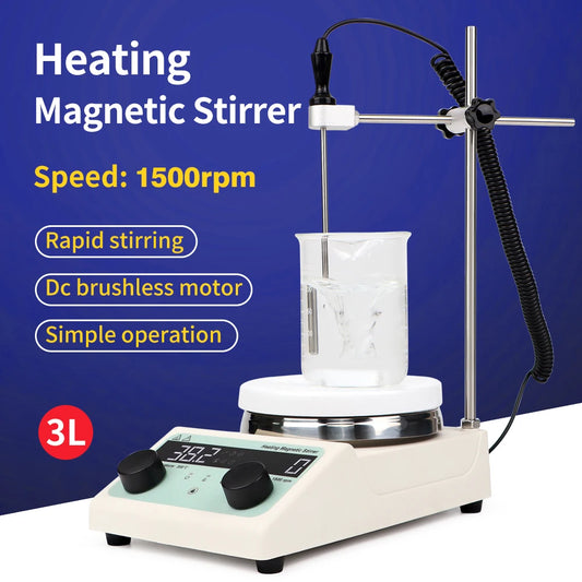 Magnetic Stirrer With Heating Digital Display Thermostatic Stirrer Laboratory Hot Plate Magnetic Mixer 200-1500rpm/100-1500 rpm