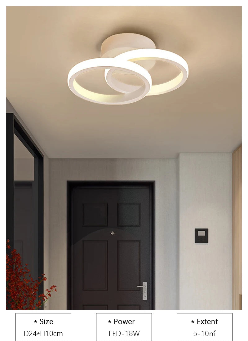 LED 20W Aisle Ceiling Light Modern Home Lighting LED Surface Mounted Bedroom Living Room Corridor Light Staircase Balcony Light