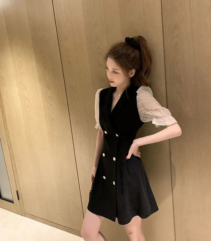 Clothes Mesh Dresses for Women 2024 Formal Occasion Blazer Holiday Woman Dress New Features of In Hot Fashion Sensual Sexy Loose