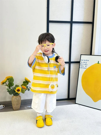 Summer Family T Shirts Parent-child Clothes Mother Father and Daughter Son Boy Girl Matching Tee Shirt Tops Baby Cotton Bodysuit