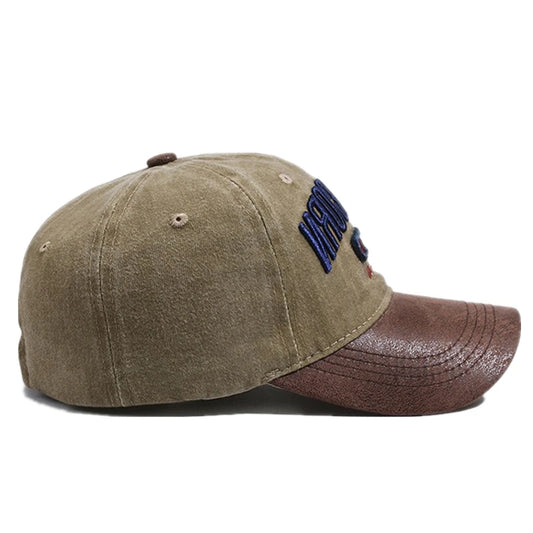 New Unisex Cap Washed Cotton AC-DC letter Embroidery Baseball Cap Outdoor Casual Classics Hats For Women Men Cap