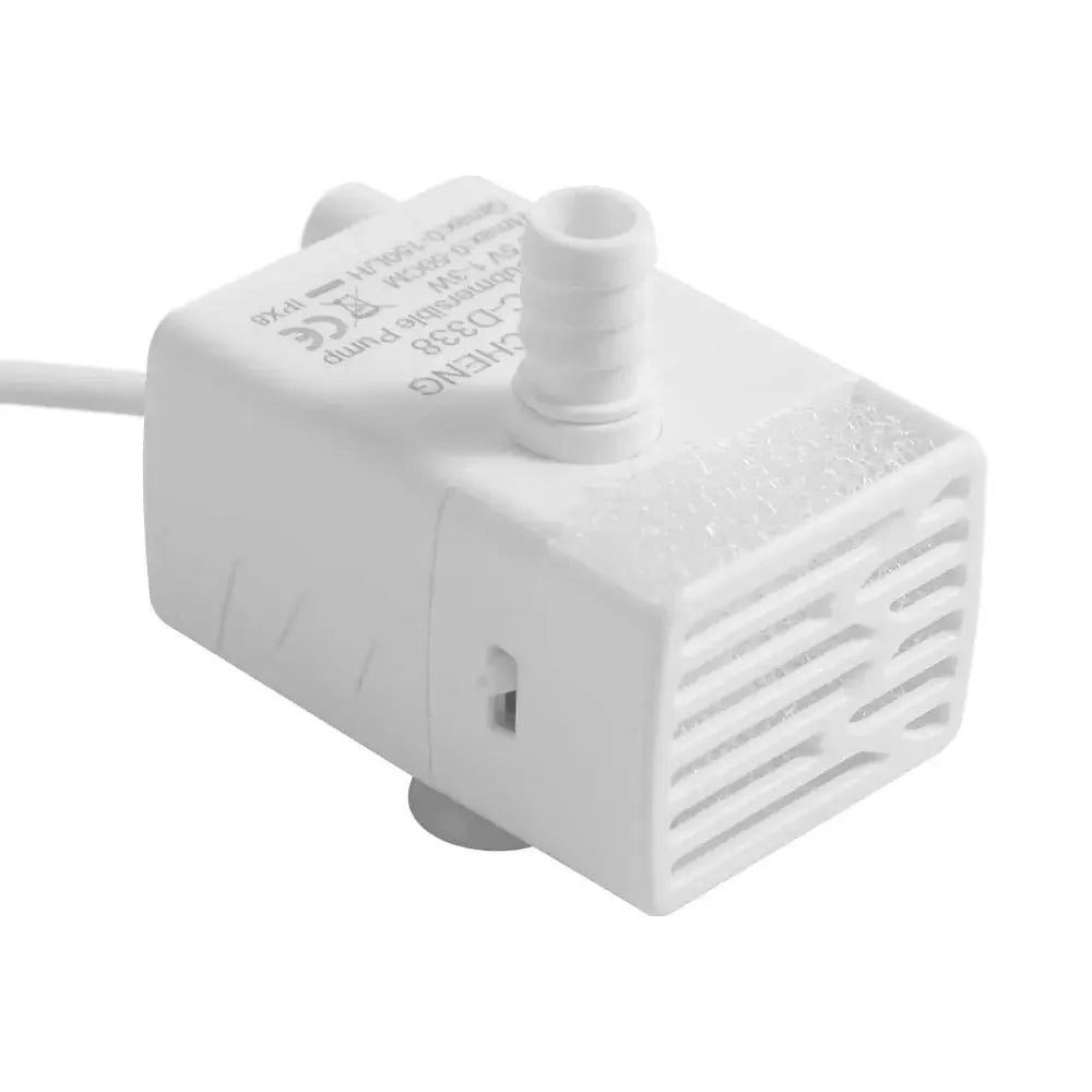 Ultra-quiet Pet Water Dispenser Pump LED Light 5V Mini Submersible Pump Large Flow Detachable Water Fountain Pump Replacement