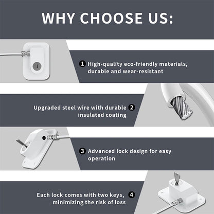 Safety lock Door and window,Fridge Lock,Traceless Adhesive No Drilling,Child Safety Cabinet Locks,for Fridge,Cabinet Locks, Draw