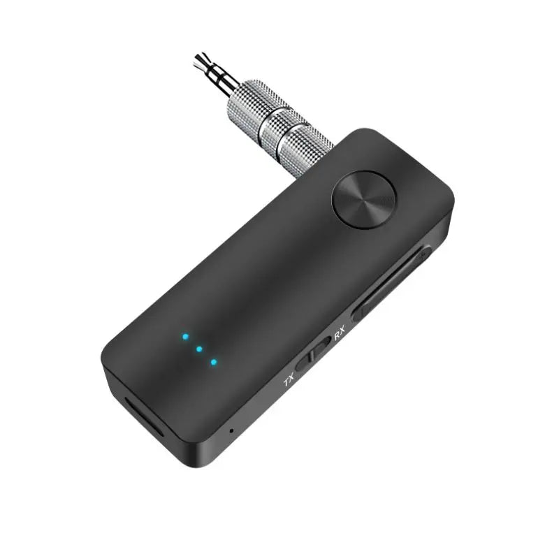 2-In-1 Wireless Audio Adapter Bluetooth 5.4 Receiver Transmitter 3.5mm AUX Lossless Sound MIC For Car Speaker TV PC Airplane