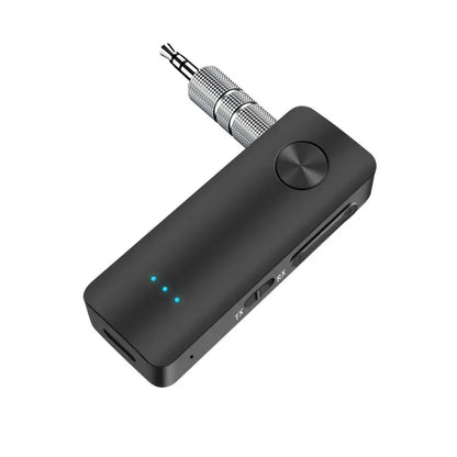 2-In-1 Wireless Audio Adapter Bluetooth 5.4 Receiver Transmitter 3.5mm AUX Lossless Sound MIC For Car Speaker TV PC Airplane