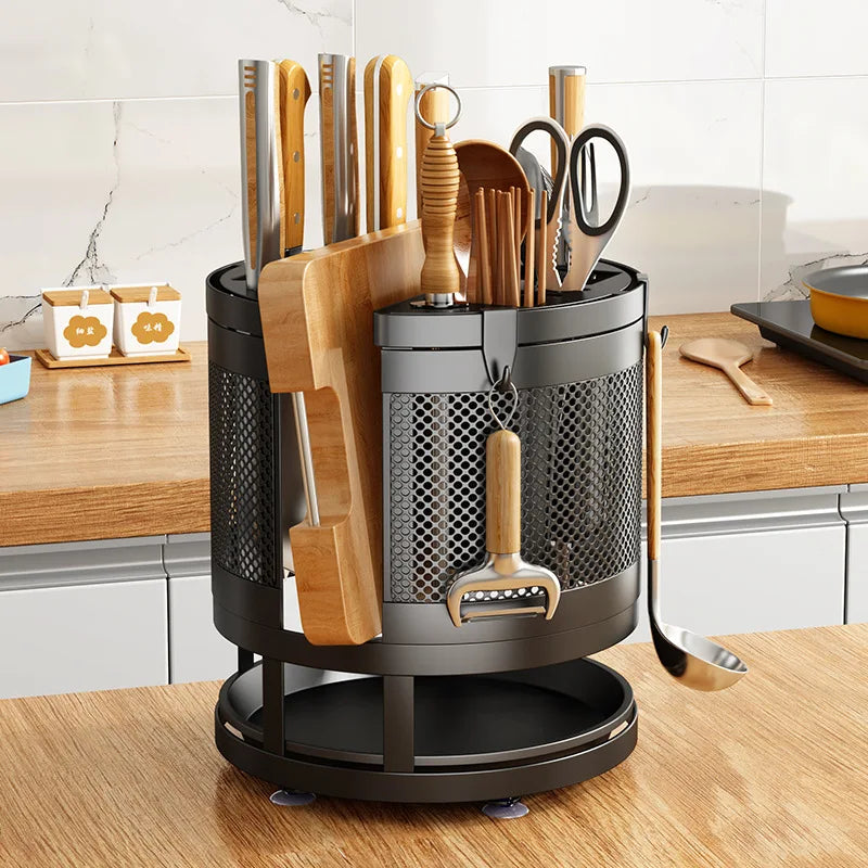 Kitchen Utensils Useful Things Knife Holder Kitchen Knives Stand Chef Accessories Home Items Storage Rack Dining
