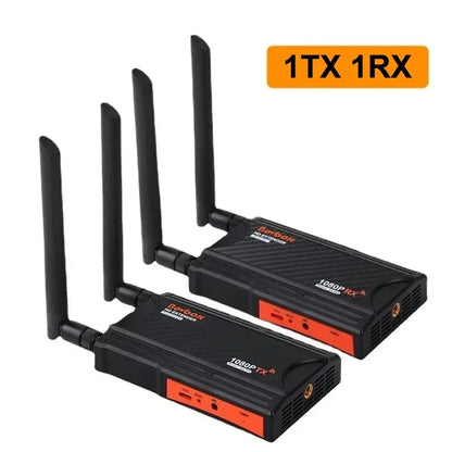 200m HDMI Extender Wireless Transmission Transmitter Receiver Live Streaming Share for Camera Video Camcorder PC To TV Monitor