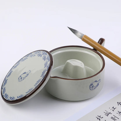 Samina 1PC Palette Art Supplies for Watercolor Gouache Acrylic Painting Ceramic Tray CP 301 302