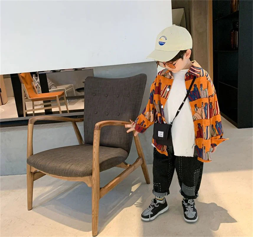 Boys Baby's Kids Blouse Coat Jacket Outwear Cotton 2024 Sweet Spring Autumn Shirts Outwear High Quality Children's Clothing