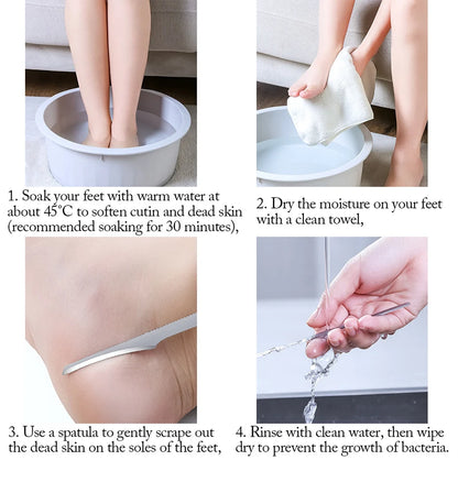 Pedicure Knife Tools for Feet Stainless Steel Foot Scrubber Dead Skin Remover 1/2/5Pcs Foot Scraper Knife Scraping Manicure Tool