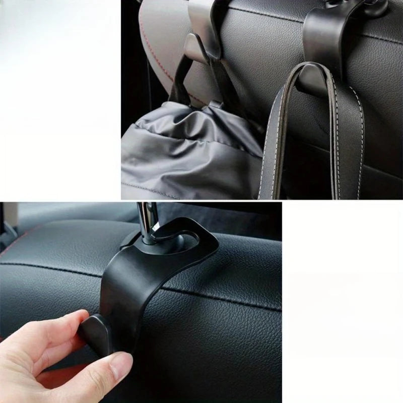 4Pcs Universal Auto Seat Headrest Hook Storage Hanger Car Vehicle Hooks Back Seat Organizer Holder Clip Car Interior Accessories