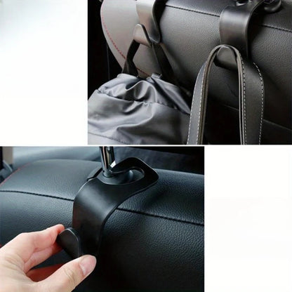 4Pcs Universal Auto Seat Headrest Hook Storage Hanger Car Vehicle Hooks Back Seat Organizer Holder Clip Car Interior Accessories