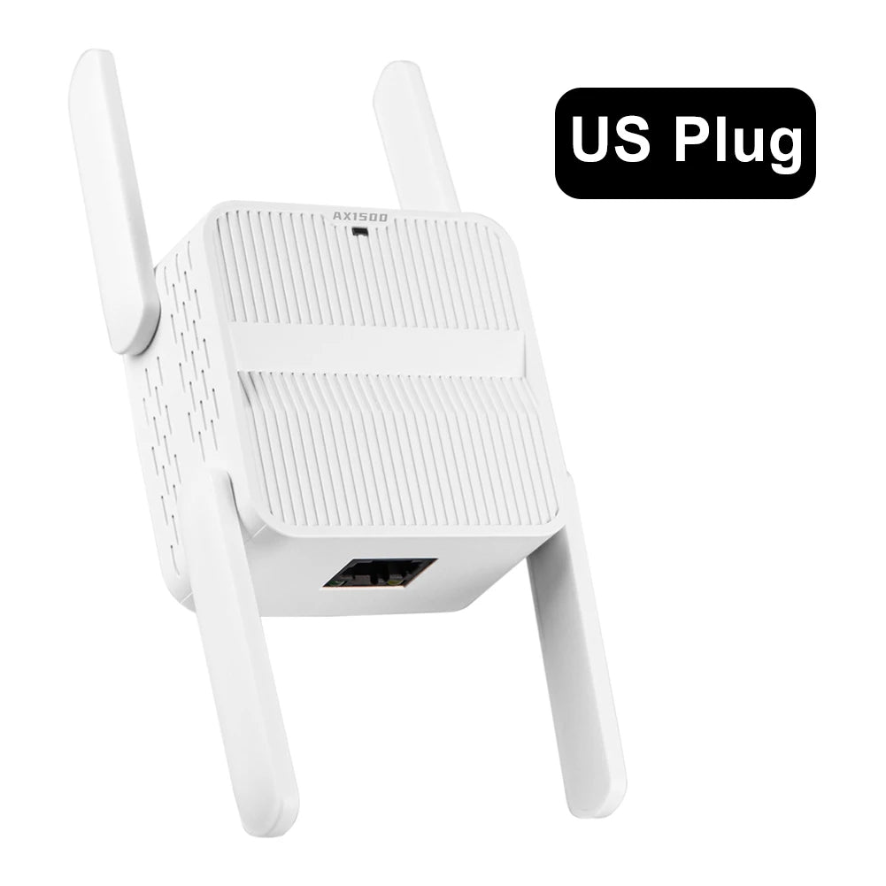 WiFi 6 Repeater Extender 1500Mbps Wireless WiFi Extender with Ethernet Port WiFi 6 Amplifier 4*2dbi Antennas Long Range Amplifer