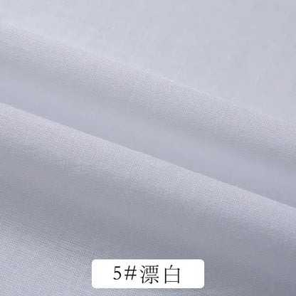 Cotton Summer Solid Color Clothing Lining Cloth White Cotton Dress Mesh Cotton Clothes Lining Fabric