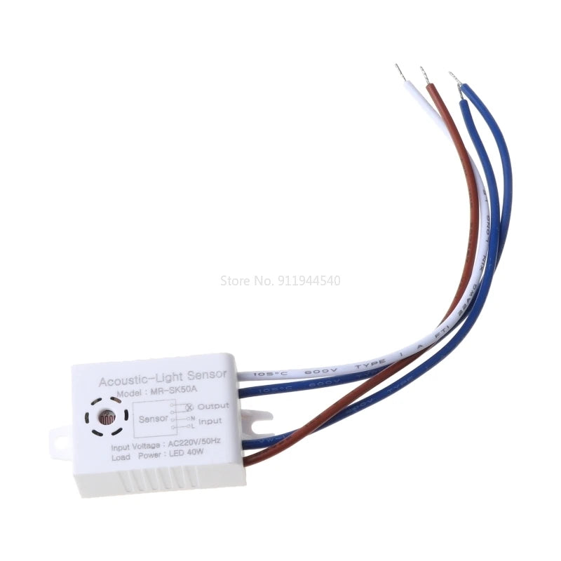 220V Sound Sensor Light Control Home Improvement Smart Switches Module Detector Intelligent Auto On Off Light Switch Accessories