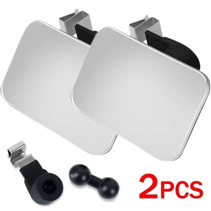 2/1PCS Car Auxiliary Blind Spot Mirror 360° Wide-Angle Adjustable HD Convex Mirrors Automotive Parking Reversing Rearview Mirror