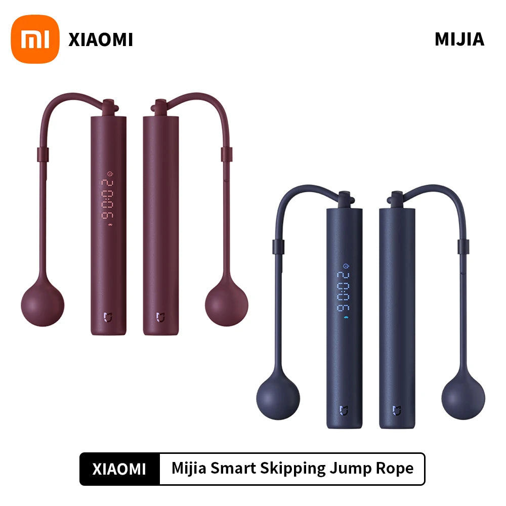 NEW Xiaomi Mijia Smart Skipping Jump Rope Counter With xiaomi Fit App Adjustable Calorie Calculation Sport Fitness Professional