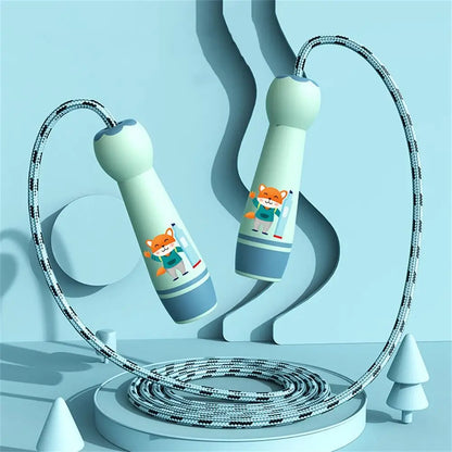 Women Men Adjustable Child Jumping Rope Fillet Design Cotton Rope Skipping Ropes Lovely Colourful Kids Jump Rope Sport Fitness
