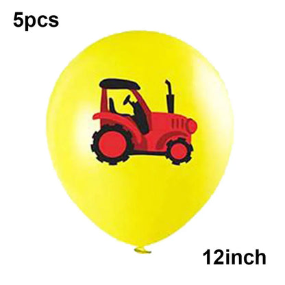 Tractor Party Paper Plates Cups Napkins Banner Tractor Birthday Party Supplies Tractor Themed Party Decor for Party Farm Party