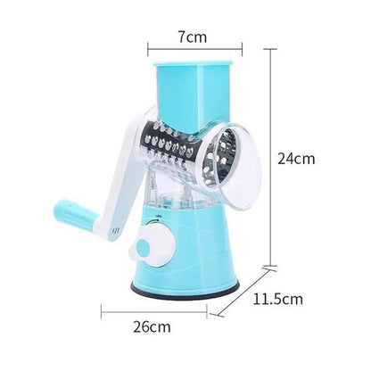 Vegetable Slicer Manual Kitchen Accessories Vegetable Chopper 3 in 1 Round Grater Cutter Potato Spiralizer Home Kitchen Gadgets