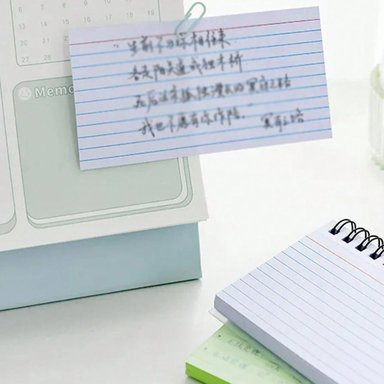 Simple Lined Spiral Notebook With Colorful Pages,Tearable Binding,Office Supplies Journal Diary Stationery Back To School