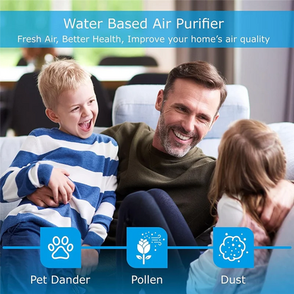 AA81-Air Purifier,Water Filter Air Purifier For Home And Office, Essential Oil Diffuser,Small Air Purifier