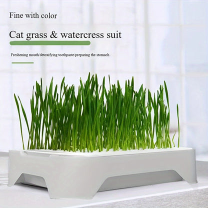 Hydroponic Growth System Pet Cat Grass Nursery Pot Growth Planting Assistant  Reusable Multifunctional Gardening Supplies