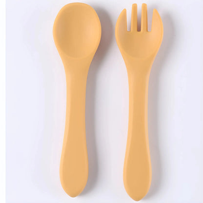 Children's tableware complementary soft spoon baby spoon baby silicone soft spoon feeding water small spoon