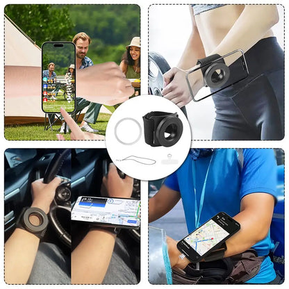 Wrist Strap Magnetic Phone Holder Universal Suitable For Navigation And Sports Easy To Disassemble With Anti Loss Rope