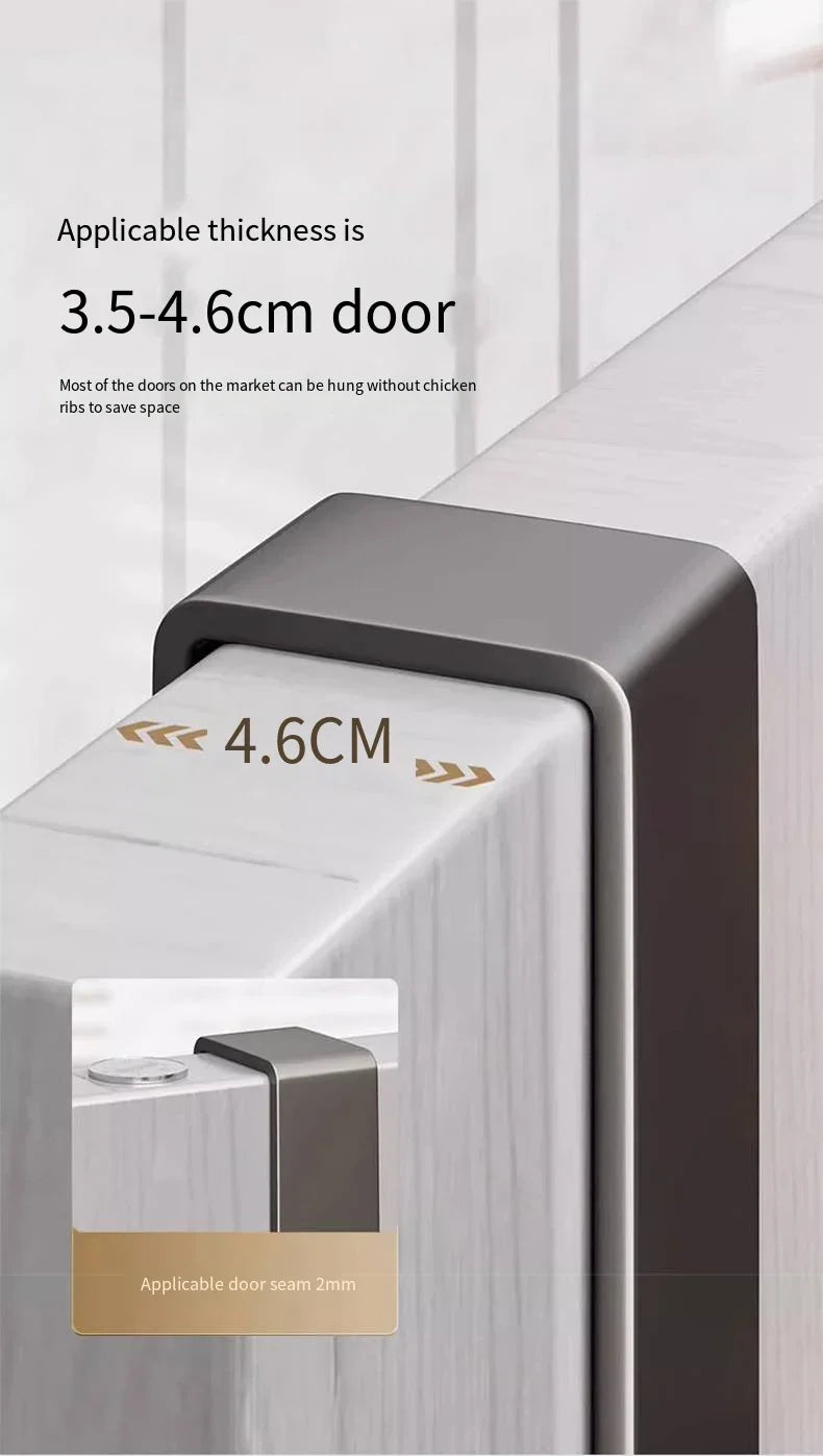 Hooks Over The Door Home Organizer Rack Clothes Coat Hat Towel Hanger Bathroom Accessories Holder Door Hang Quick Installation