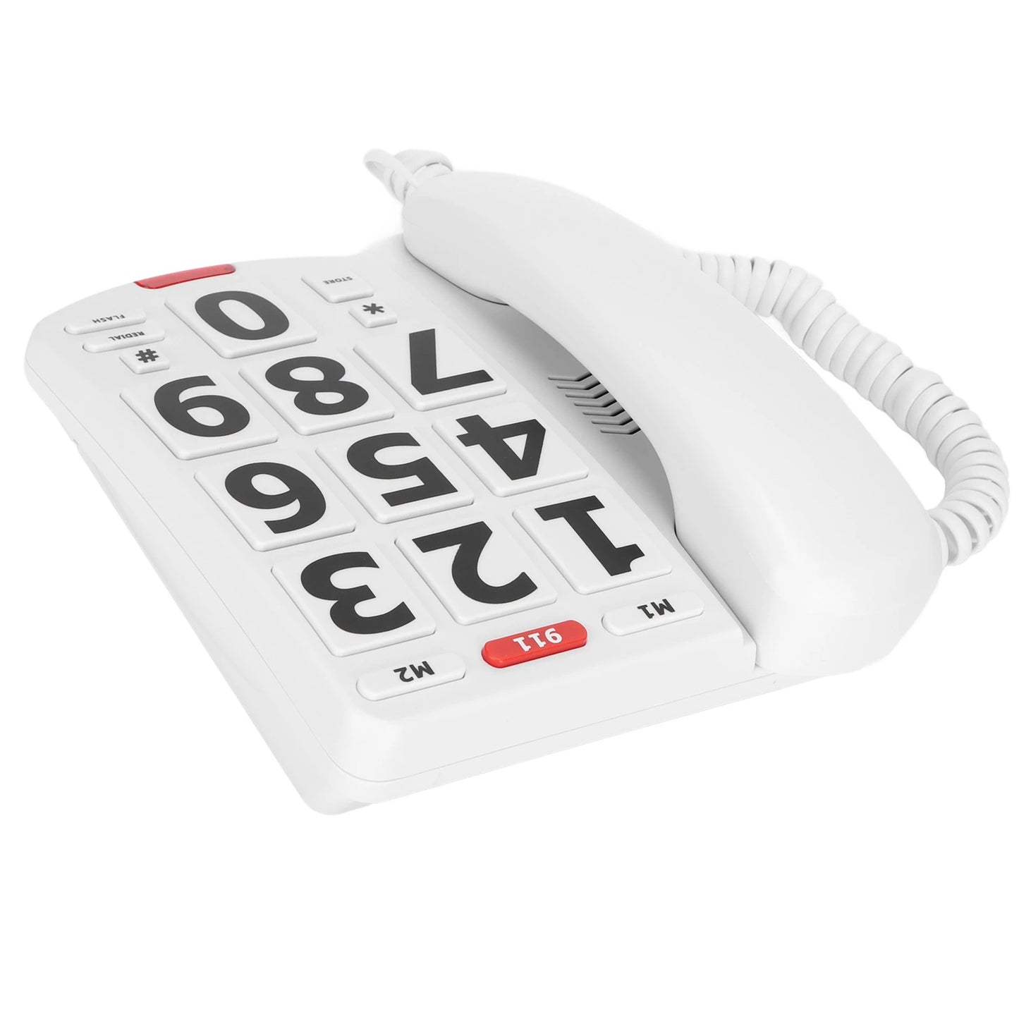 Big Button Phone Wired Big Button Landline Phone with Easy to Read Big Buttons and Super Loud Ringtones