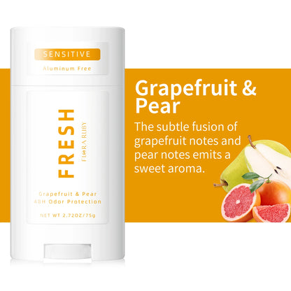 Deodorant Contains Naturally Derived Ingredients, 72 Hour Odor Control | Deodorant for Women Men, Aluminum Free, Coconut Oil 75g