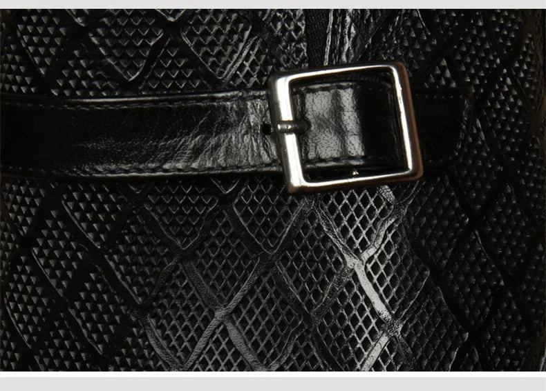 Fashionable Classic Men Formal Shoes Buckle Patent Leather Shoes Small Square Toe Slip-on Formal Party Shoes Men Wedding Shoes