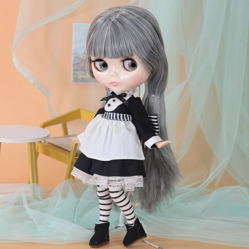 ICY DBS Blyth Doll Cute Combination Including Clothes Shoes Hand Set AB Cosplay Dressing 1/6 BJD Anime Girl OB24