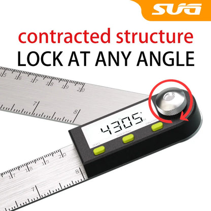 Multi functional digital angle ruler-High precision universal level and multi-purpose electronic measuring ruler