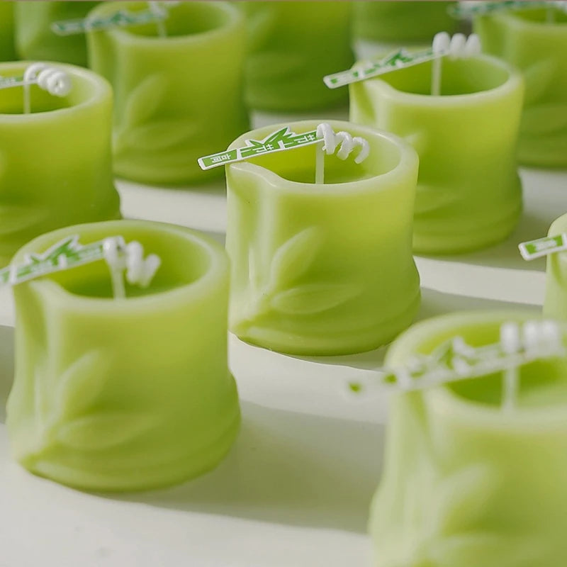 Natural Plant Scented Bamboo Scented Candle Table Decor Home Decoration Wedding Birthday Party Candles
