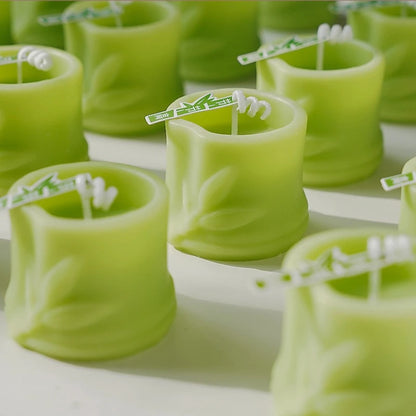 Natural Plant Scented Bamboo Scented Candle Table Decor Home Decoration Wedding Birthday Party Candles
