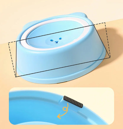 1000ml Anti-splash Dog Drinking Water Bowl Non-Wetting Mouth Floating Pet Bowl for Cats Dogs Puppy Drinking Water Dispenser