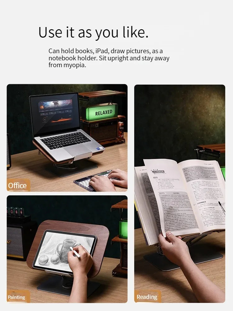 MUMUCC Reading Multifunctional Stand Laptop Tablet Stand Aluminum Alloy Laptop Desk Read Desk Foldable Gaming Desk Laptop Stand