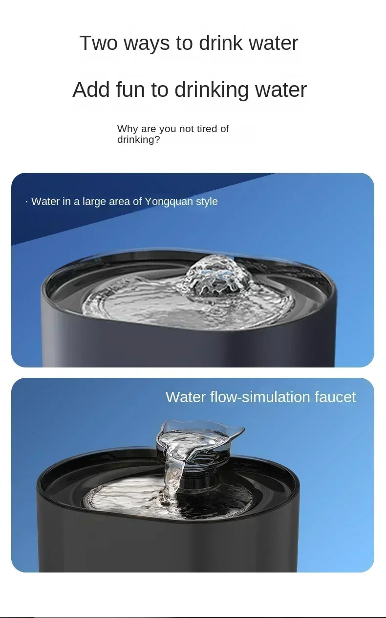 Pet Cat Water Dispenser Automatic Circulation Filter Electric Silent Pump USB Cat and Dog Water Dispenser Pet Water Dispenser