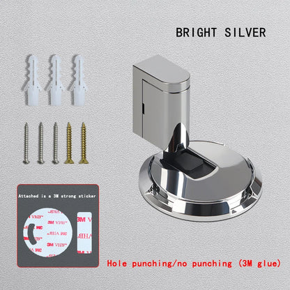 No-punch Door Suction Windproof Ground Suction Anti-collision Door Stopper Household Door Stopper Door-impact Fixed Door Stopper