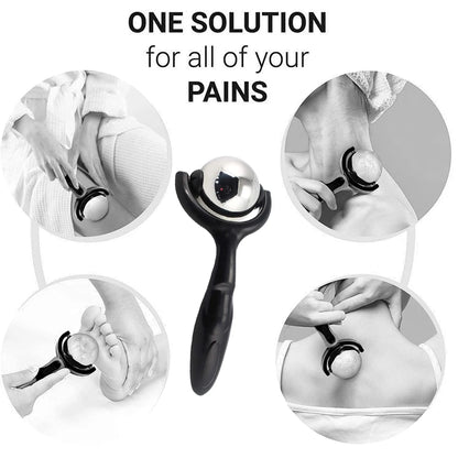 Massage Ball Roller - For Deep Tissue and Sore Muscle Relief of Stiffness and Stress, Body, Neck, Back, Foot, Plantar Fasciitis